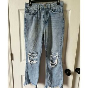 BDG Urban Outfitters Distressed Flare Jeans Light Wash Size 28